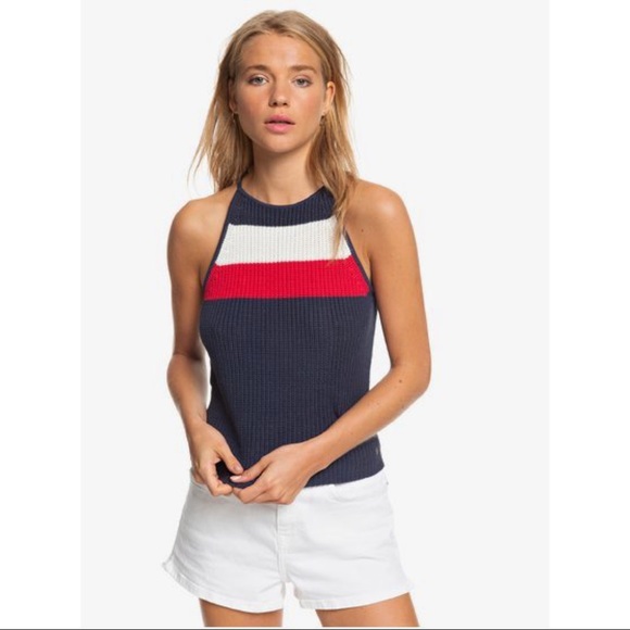 Roxy Tops - Roxy ‘Patriotic’ Rib Knit Top